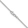 Rhodium Over 14k White Gold 1.4mm Solid Round Open Wide Link Cable 22
Inch Chain