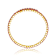 Ruby Color CZ Bypass Tennis Bracelet In 14K Gold Over Brass