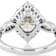 Oval Moissanite Two-Tone Ring In Platinum-Enhanced Sterling Silver With
14k Gold Accents