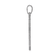 Rhodium Over 14k White Gold Satin Passion Cross Pendant