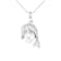 10-11mm Button White Cultured Freshwater Pearl and CZ Rhodium Over
Sterling Silver Pendant