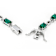 Lab-Created Emerald Station Bracelet In Sterling Silver 5.85ctw