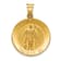 14k Yellow Gold Polished and Satin Saint Florian Medal Pendant