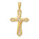 14K Yellow Gold 1/20ct. Diamond Cross Pendant