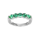 Green Cubic Zirconia Platinum Over Sterling Silver Ring 1.98ctw