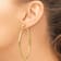 14k Yellow Gold 2 3/4" Polished Tube Hoop Earrings