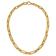 14K Yellow Gold Oval Link Y-drop 18-inch Adjustable Necklace