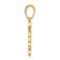 14k Two-tone Gold Diamond-Cut Heart It's A Boy Pendant