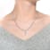 Princess-Cut CZ Zigzag Chain Necklace In Sterling Silver