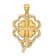 14K Yellow Gold 4-Leaf Clover Charm