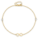 14K Two-tone Polished Infinity Open Heart 9-inch Plus 1-inch Extension Anklet