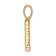 14k Yellow Gold Diamond Letter I Initial Pendant