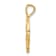 14k Yellow Gold Angel, Moon and Star Pendant