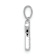Rhodium Over 14k White Gold Diamond Letter K Initial Pendant
