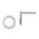 Rhodium Over 14k White Gold 9mm Open Circle Earrings