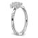 Sterling Silver Stackable Expressions Diamond Turtle Ring 0.035ctw