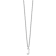 Rhodium Over Sterling Silver Cutout Letter J Initial Necklace