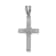 Rhodium Over 14K White Gold 0.01ct Diamond Cross Pendant