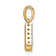 14K Yellow Gold Diamond Letter K Initial with Bail Pendant