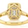 Timeless Emerald-Cut Moissanite Solitaire Ring In 14K Gold Over Sterling Silver