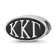 Sterling Silver LogoArt Kappa Kappa Gamma Oval Greek Letters Bead