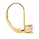 White Cubic Zirconia 14k Yellow Gold Earrings With Velvet Gift Box 1.00ctw