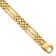14K Yellow Gold Polished and Satin 8.75-inch Men's Link Bracelet