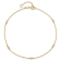 14K Yellow Gold Polished CZ Station 9-inch Plus 1-inch Extension Anklet