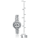 CZ Cable Hoop Earrings In Sterling Silver