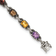 Sterling Silver Oxidized Amethyst/Citrine/Garnet/Peridot/Smoky Quartz Bracelet