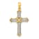 14K Yellow Gold Passion Diamond Cross Pendant