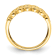 14K Yellow Gold Pave Diamond Wedding Band 0.24ctw