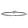 Rhodium Over 14k White Gold Diamond Tennis Bracelet 1.25ctw