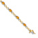 10k Yellow Gold and 10k White Gold Citrine and Diamond Infinity Bracelet