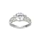 White Cubic Zirconia Rhodium Over Sterling Silver 3 Pieces Bridal Set
Rings 4.28ctw