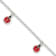 Sterling Silver Enamel Ladybugs with 1-inch Extension Children's Bracelet