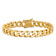 14k Yellow Gold and 14k White Gold 9.7mm Solid Hand-polished Flat
Beveled Curb 22 Inch Chain