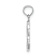 Rhodium Over 14k White Gold Polished Script Letter R Initial Pendant