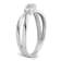 Rhodium Over 14K White Gold Lab Grown Diamond SI1/SI2, G H I, 3-Stone
Engagement Ring