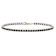 Black Spinel Two-Tone Tennis Bracelet In Rhodium And 18K Gold Over
Sterling Silver 6.50ctw
