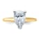 14K Yellow Gold With White Gold Accents 2 ct. G H I True Light Pear
Moissanite Solitaire Ring