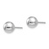 Rhodium Over 14k White Gold Polished 7mm Ball Stud Earrings