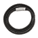 Black Braided Leather and Stainless Steel Brushed 23-inch Wrap Bracelet