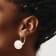 14K Yellow Gold 10-11mm White Button Freshwater Cultured Pearl Leverback Earrings