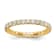 14K Yellow Gold Lab Grown Diamond SI1/SI2, G H I, Eternity Band