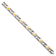 Titanium Brushed and Polished Yellow IP-Plated Bracelet
