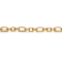 Pave CZ Link Chain Bracelet In 14K Gold Over Brass