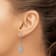Rhodium Over 14k White Gold Diamond-Cut Filigree Dangle Earrings