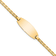 14k Yellow Gold Oval Mariner Link ID Bracelet