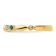 14K Yellow Gold Stackable Expressions Lab Created Emerald and Diamond
Ring 0.07ctw